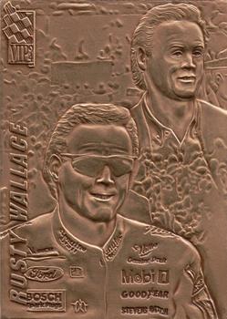 1994 Press Pass VIP - Highland Mint Bronze #34 Rusty Wallace Front