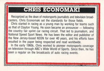1994 Motorsports '94 Racing Legends #94-13 Chris Economaki Back