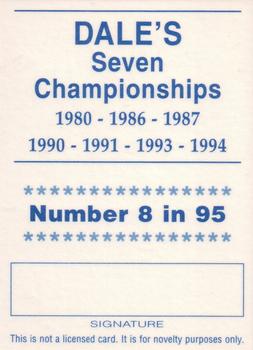 1995 Dale's Seven Championships (Unlicensed) #NNO Dale Earnhardt Back