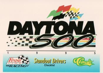 1995 Finish Line - Daytona 500 Standout Drivers #NNO Checklist Front