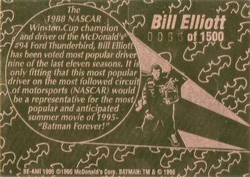 1995 Maxx Batmetal #NNO Bill Elliott Back