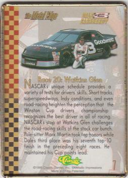 1995 Metallic Impressions Dale Earnhardt 10 Card Tin #7 Dale Earnhardt Back