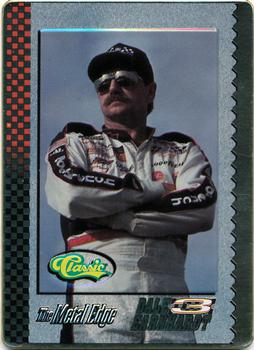 1995 Metailic Impressions Dale Earnhardt 5 Card Tin #1 Dale Earnhardt Front