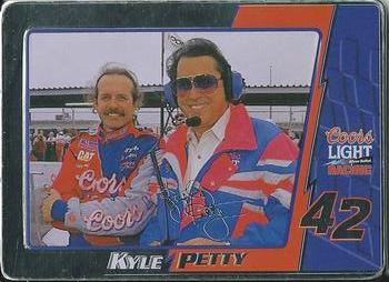 1995 Metallic Impressions Kyle Petty 5 Card Tin #1 Kyle Petty Front