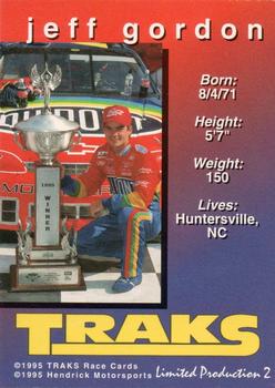 1995 Traks Limited Production #2 Jeff Gordon Back
