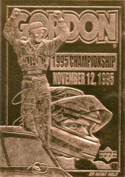 1995 Upper Deck 23KT Gold #NNO Jeff Gordon Front