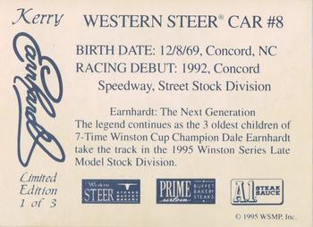 1995 Western Steer #1 Dale Earnhardt / Kerry Earnhardt Back