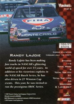 1997 Pinnacle Hardee's #3 Randy LaJoie Back