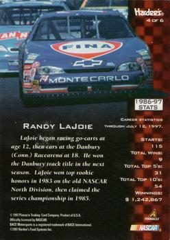 1997 Pinnacle Hardee's #4 Randy LaJoie Back