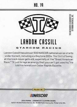 2020 Panini Chronicles - Illusions Autographs Black #19 Landon Cassill Back