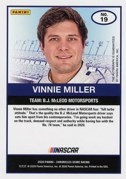 2020 Panini Chronicles - Score Autographs #19 Vinnie Miller Back