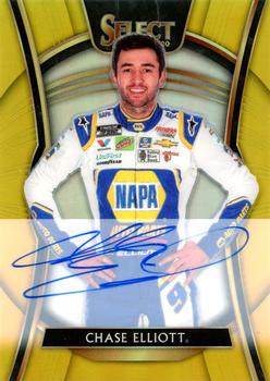2020 Panini Chronicles - Select Autographs Gold #4 Chase Elliott Front