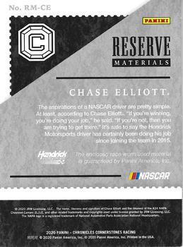 2020 Panini Chronicles - Reserve Materials Holo Silver #RM-CE Chase Elliott Back
