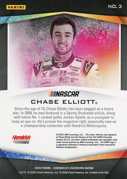 2020 Panini Chronicles - Ascension Red #3 Chase Elliott Back