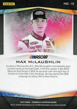2020 Panini Chronicles - Ascension Red #12 Max McLaughlin Back