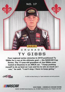 2020 Panini Chronicles - Crusade #17 Ty Gibbs Back