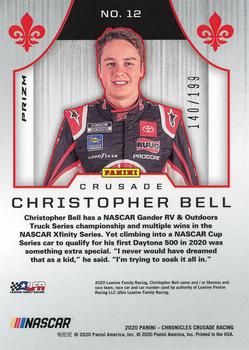 2020 Panini Chronicles - Crusade Blue #12 Christopher Bell Back