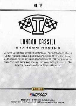 2020 Panini Chronicles - Illusions #19 Landon Cassill Back