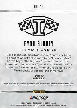 2020 Panini Chronicles - Illusions Red #13 Ryan Blaney Back