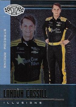 2020 Panini Chronicles - Illusions Gold #19 Landon Cassill Front