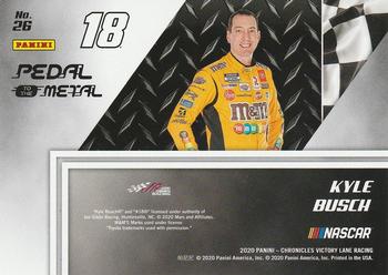 2020 Panini Chronicles - Pedal to the Metal #26 Kyle Busch Back