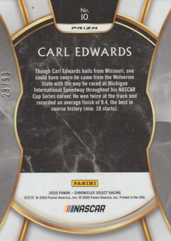 2020 Panini Chronicles - Select Red #10 Carl Edwards Back