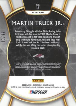 2020 Panini Chronicles - Select Red #15 Martin Truex Jr. Back