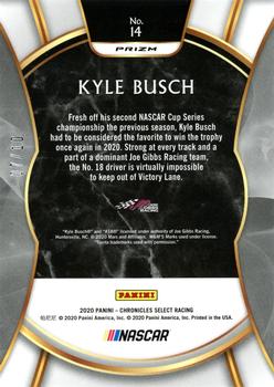 2020 Panini Chronicles - Select Gold #14 Kyle Busch Back