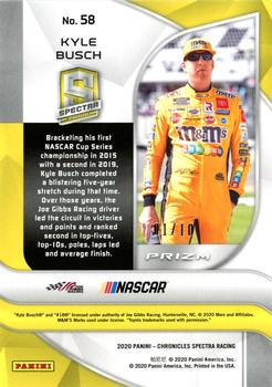 2020 Panini Chronicles - Spectra Gold #58 Kyle Busch Back