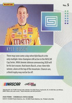 2020 Panini Chronicles - Status Red #5 Kyle Busch Back