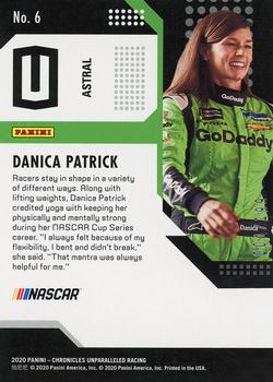2020 Panini Chronicles - Unparalleled Astral #6 Danica Patrick Back