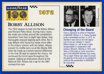 1998 Goodyear #1972 Bobby Allison Back