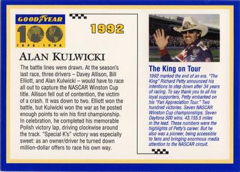 1998 Goodyear #1992 Alan Kulwicki Back