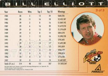 1998 Pinnacle Reese's Racing #3 Bill Elliott Back