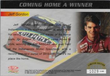 1995 Upper Deck Authenticated Jeff Gordon #NNO Jeff Gordon: Coming Home a Winner Back