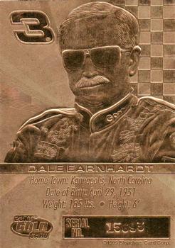 1999 Bleachers 23 Karat Gold #NNO Dale Earnhardt Back