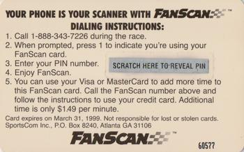 1999 FanScan #NNO Rusty Wallace Back