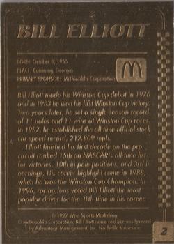 1997-00 Danbury Mint #2 Bill Elliott Back