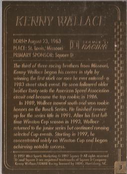 1997-00 Danbury Mint #3 Kenny Wallace Back