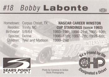 2000 CHP Sears Point Raceway #NNO Bobby Labonte Back