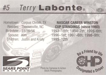 2000 CHP Sears Point Raceway #NNO Terry Labonte Back