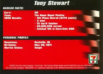 2000 Coca-Cola 7-Eleven #NNO Tony Stewart Back