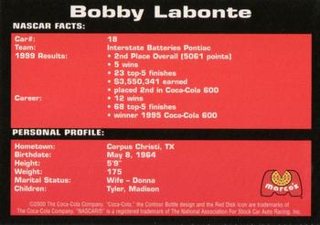 2000 Coca-Cola Marco's Pizza #NNO Bobby Labonte Back