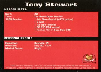 2000 Coca-Cola Marco's Pizza #NNO Tony Stewart Back
