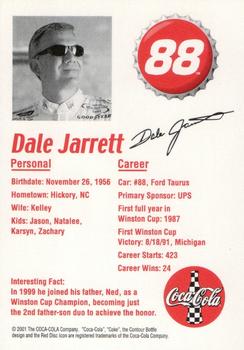 2001 Coca-Cola Racing Family #NNO Dale Jarrett Back
