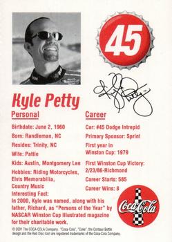2001 Coca-Cola Racing Family #NNO Kyle Petty Back