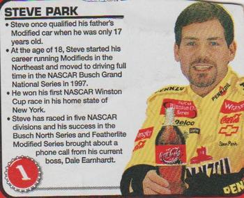 2001 Coca-Cola Racing Family Case #NNO Steve Park Front