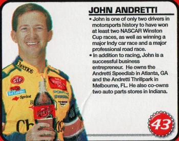 2001 Coca-Cola Racing Family Case #NNO John Andretti Front