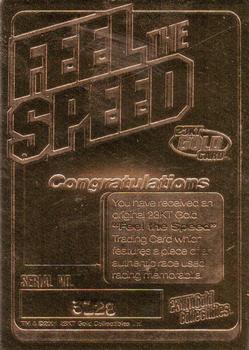 2001 Gold Collectibles Feel The Speed #NNO Dale Earnhardt Jr. Back
