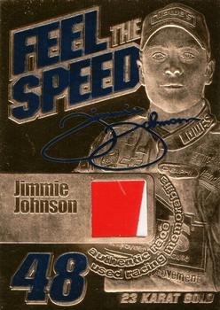 2001 Gold Collectibles Feel The Speed #NNO Jimmie Johnson Front
